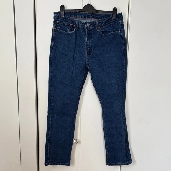 Levi's Men's Straight Jeans in Deep Blue - Picture 1 of 5
